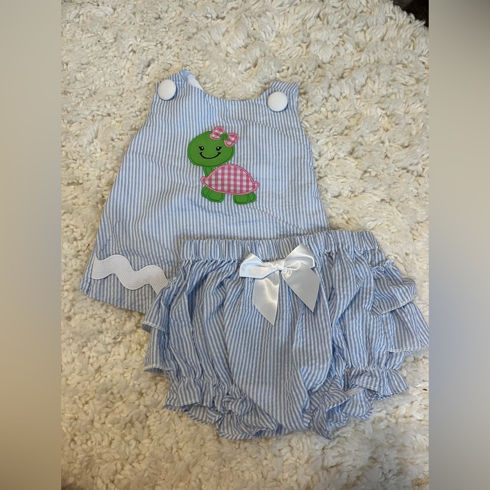 Lil Cactus 2T Seersucker Set